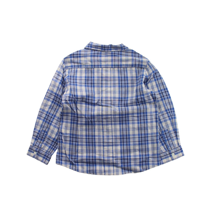 A Blue Long Sleeve Shirts from Bonpoint in size 3T for boy. (Back View)