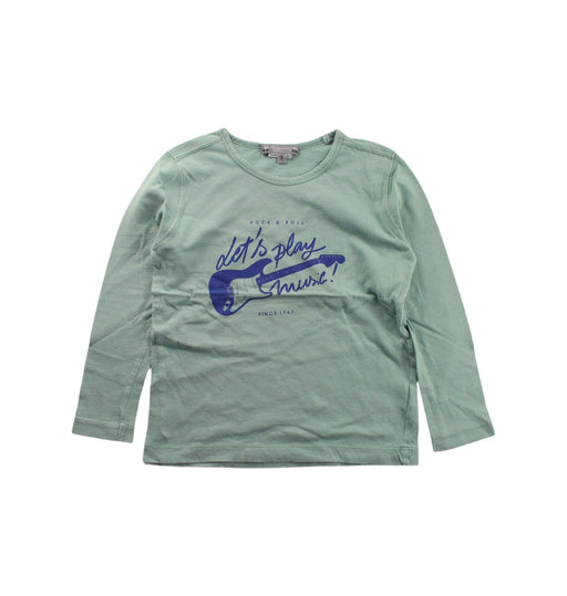 A Green Long Sleeve T Shirts from Bonpoint in size 3T for boy. (Front View)
