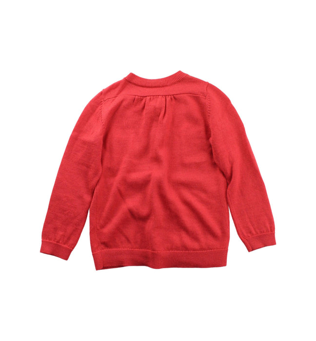 A Red Cardigans from Bonpoint in size 3T for boy. (Back View)