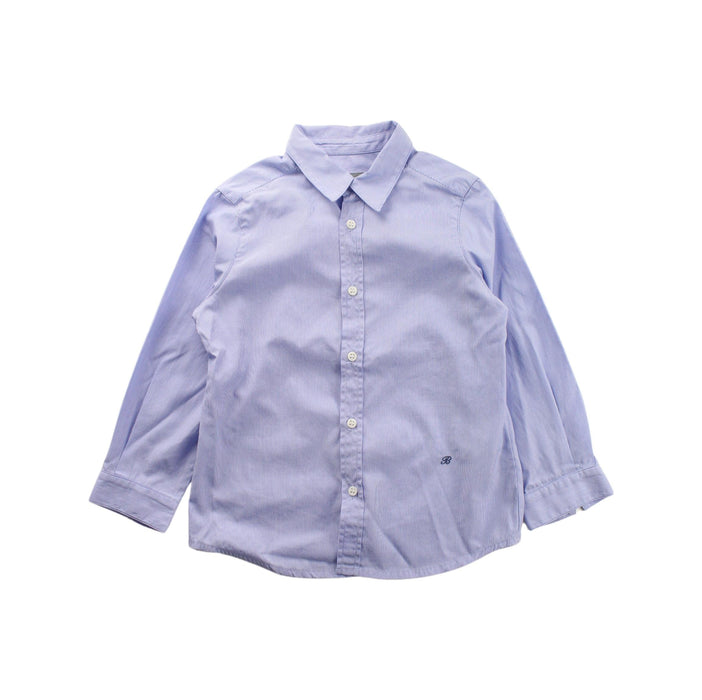 A Blue Long Sleeve Shirts from Bonpoint in size 3T for boy. (Front View)