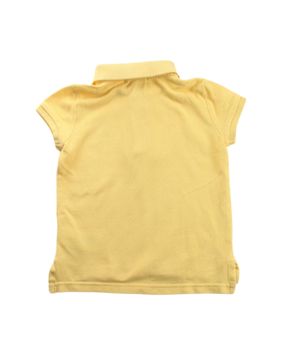 A Yellow Short Sleeve Polos from Polo Ralph Lauren in size 4T for girl. (Back View)