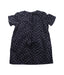 A Blue Short Sleeve Dresses from Mila Blue in size 5T for girl. (Back View)