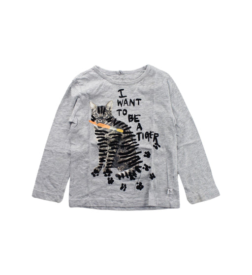 A Grey Long Sleeve T Shirts from Stella McCartney in size 3T for boy. (Front View)