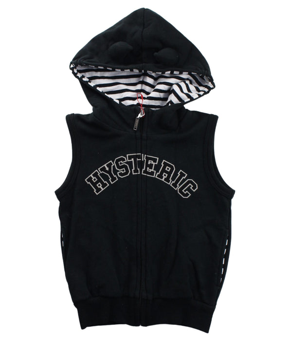 A Black Outerwear Vests from Hysteric Mini in size 18-24M for boy. (Front View)