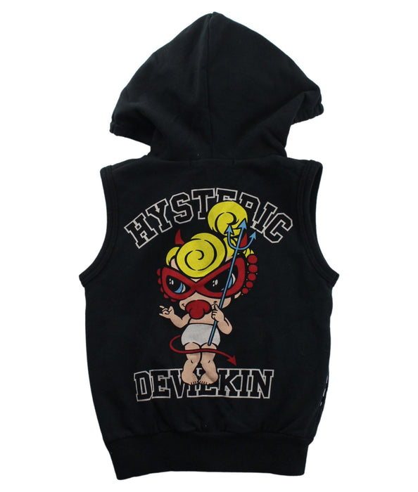 A Black Outerwear Vests from Hysteric Mini in size 18-24M for boy. (Back View)