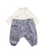 A Blue Long Sleeve Jumpsuits from Familiar in size 6-12M for girl. (Back View)