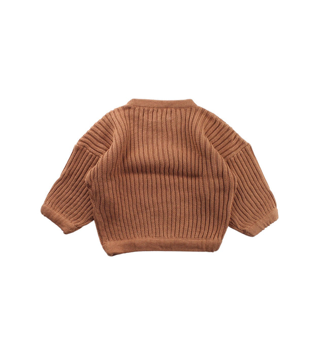 A Brown Knit Sweaters from Illoura The Label in size 2T for girl. (Back View)