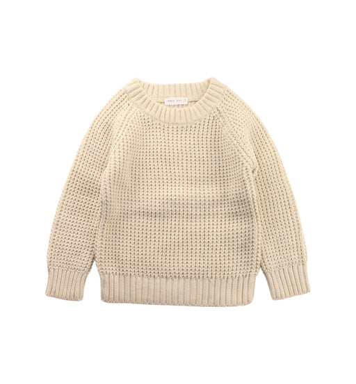 A White Knit Sweaters from Jamie Kay in size 2T for boy. (Front View)