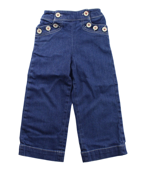 A Blue Jeans from Bonpoint in size 4T for girl. (Front View)