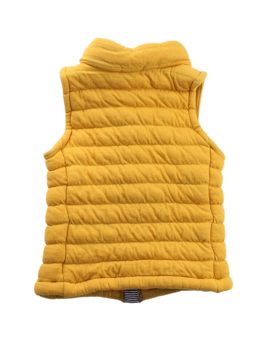 A Yellow Outerwear Vests from Petit Bateau in size 4T for neutral. (Back View)