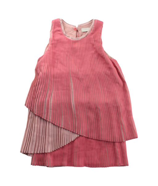 A Pink Sleeveless Dresses from Stella McCartney in size 6T for girl. (Front View)