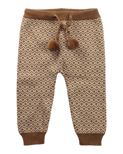 A Brown Sweatpants from Purebaby in size 6-12M for boy. (Front View)