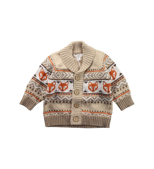 A Beige Cardigans from Purebaby in size 3-6M for boy. (Front View)