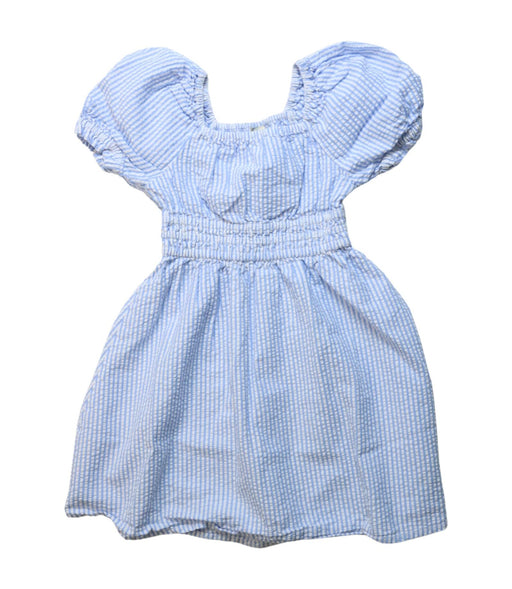 A Blue Short Sleeve Dresses from Crewcuts in size 4T for girl. (Front View)