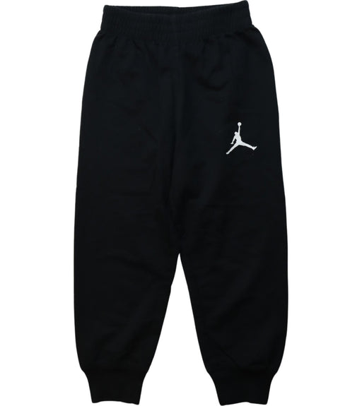 A Black Sweatpants from Air Jordan in size 5T for boy. (Front View)