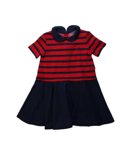 A Red Short Sleeve Dresses from Ralph Lauren in size 18-24M for girl. (Front View)