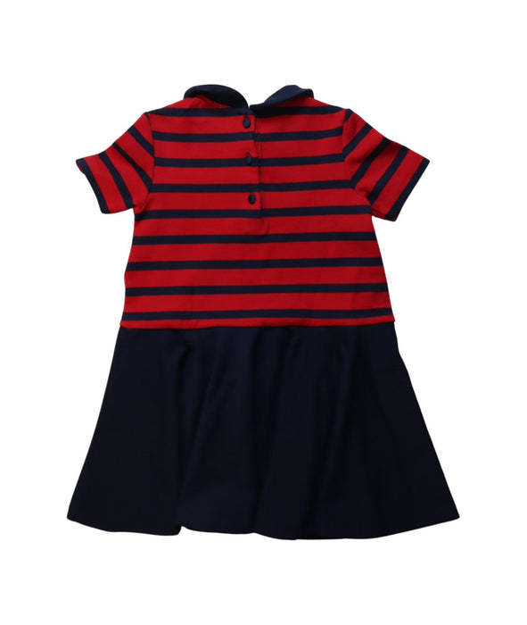 A Red Short Sleeve Dresses from Ralph Lauren in size 18-24M for girl. (Back View)
