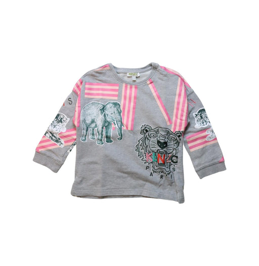 A Multicolour Long Sleeve T Shirts from Kenzo in size 4T for girl. (Front View)