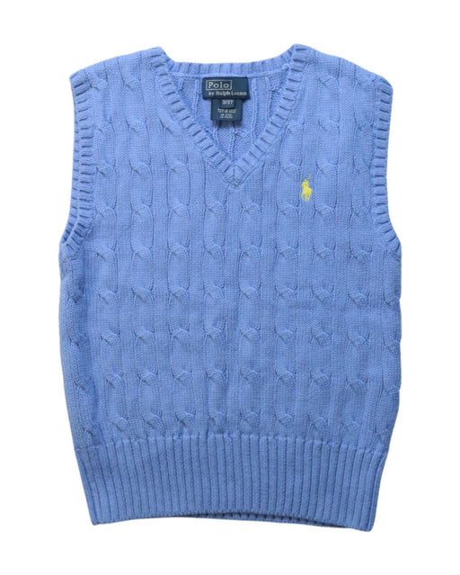 A Blue Sweater Vests from Polo Ralph Lauren in size 3T for neutral. (Front View)