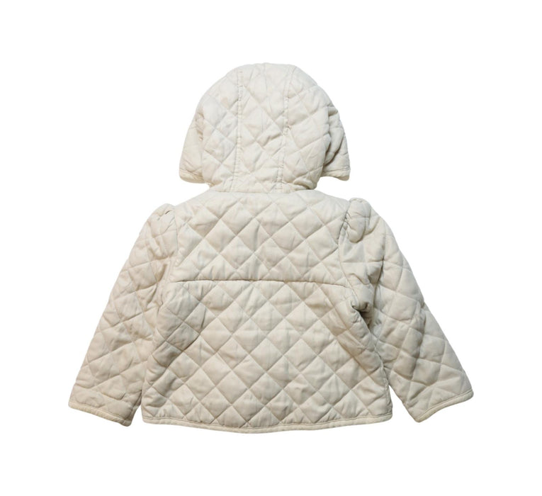 A Ivory Puffer/Quilted Coats & Outerwear from Monsoon in size 6-12M for girl. (Back View)