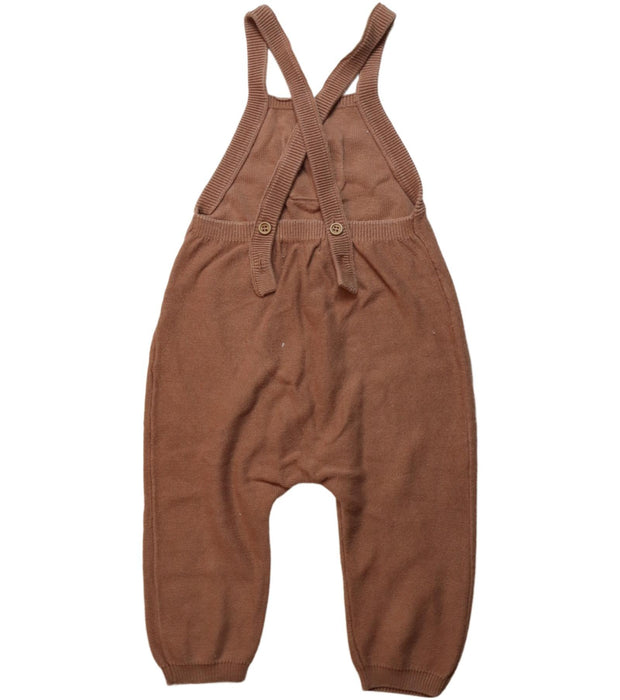 A Brown Long Overalls from Quincy Mae in size 18-24M for girl. (Back View)