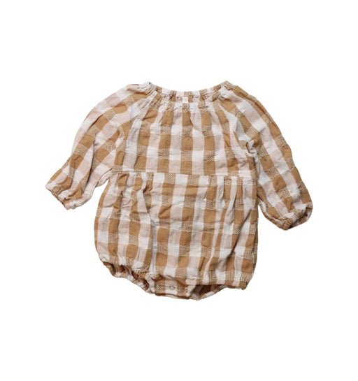 A Brown Long Sleeve Rompers from Rylee + Cru in size 12-18M for girl. (Front View)