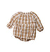 A Brown Long Sleeve Rompers from Rylee + Cru in size 12-18M for girl. (Front View)