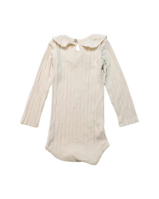 A White Long Sleeve Bodysuits from Rylee + Cru in size 12-18M for girl. (Back View)