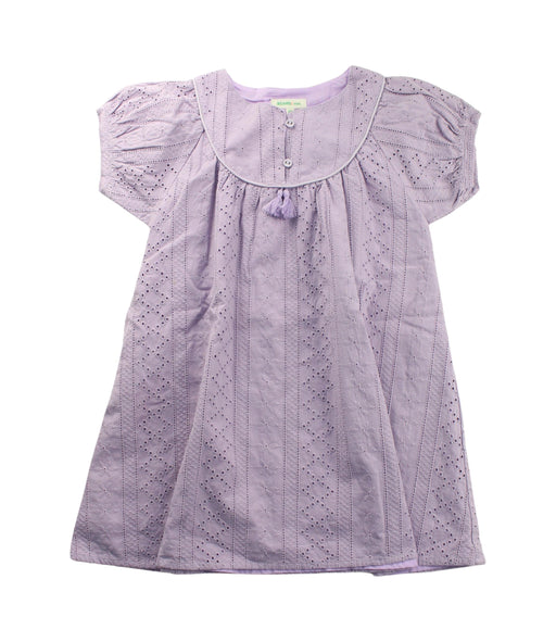 A Purple Short Sleeve Dresses from BEAMS in size 4T for girl. (Front View)
