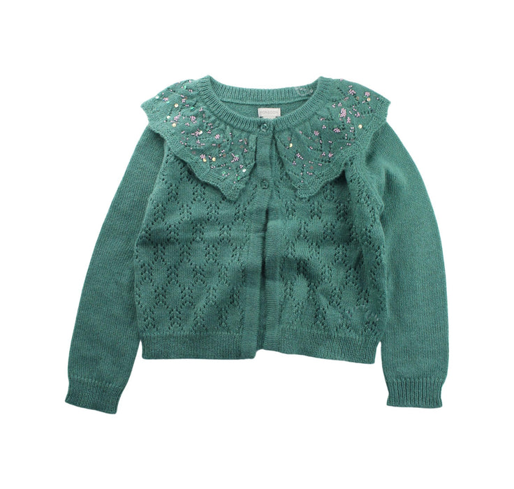 A Green Cardigans from Monsoon in size 9Y for girl. (Front View)
