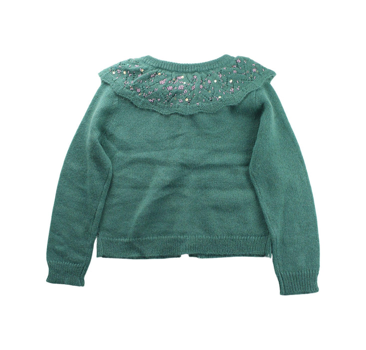 A Green Cardigans from Monsoon in size 9Y for girl. (Back View)