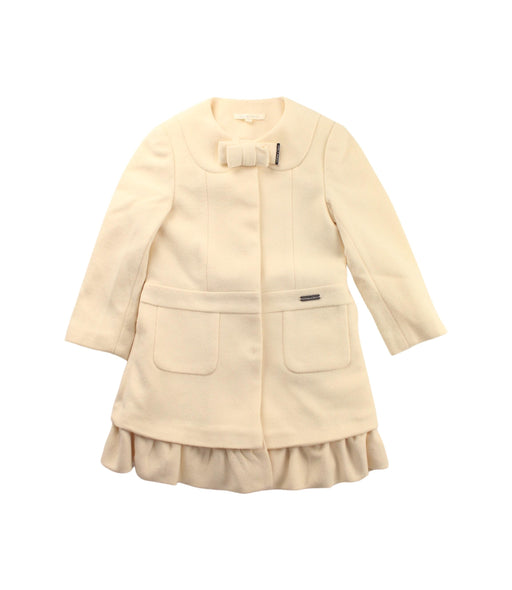 A Ivory Coats from Nicholas & Bears in size 3T for girl. (Front View)