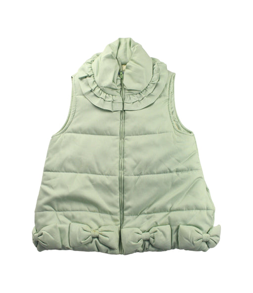 A Green Outerwear Vests from Nicholas & Bears in size 8Y for girl. (Front View)