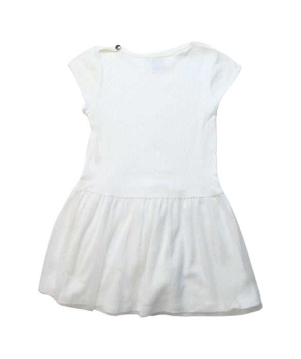 A White Short Sleeve Dresses from Petit Bateau in size 18-24M for girl. (Back View)