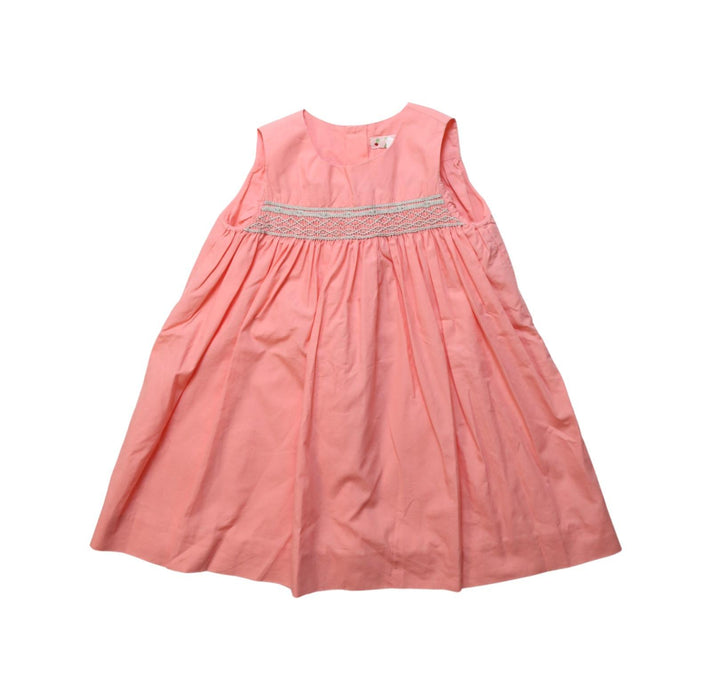 A Pink Sleeveless Dresses from Bonpoint in size 2T for girl. (Front View)