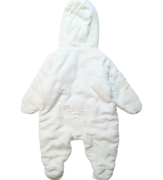 A White Snowsuits from Mamas & Papas in size 0-3M for neutral. (Back View)