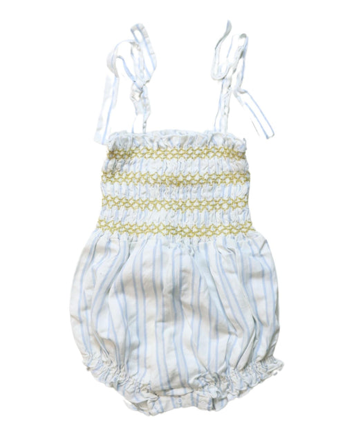 A Yellow Sleeveless Bodysuits from LiiLU in size 6-12M for girl. (Front View)