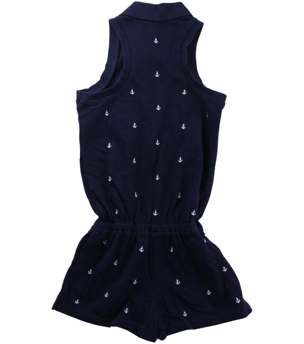 A Blue Sleeveless Rompers from Polo Ralph Lauren in size 5T for girl. (Back View)