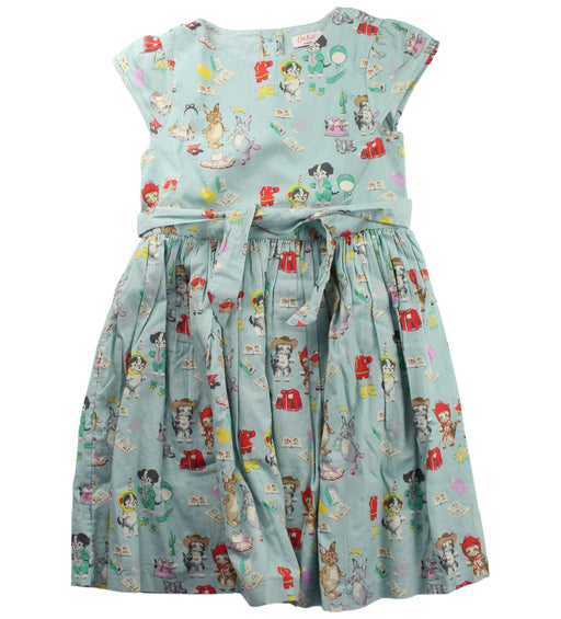 A Green Short Sleeve Dresses from Cath Kidston in size 5T for girl. (Front View)