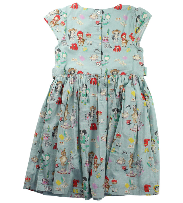 A Green Short Sleeve Dresses from Cath Kidston in size 5T for girl. (Back View)