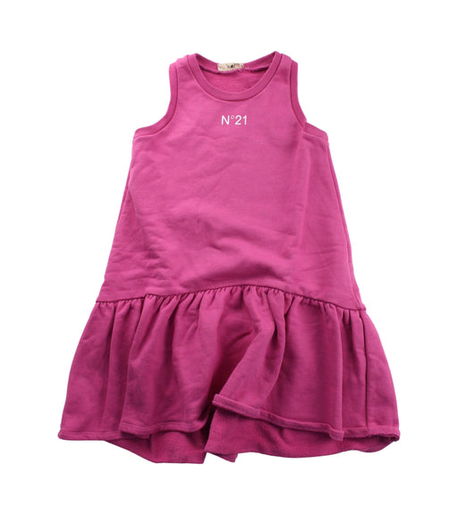 A Pink Sleeveless Dresses from Nº21 in size 6T for girl. (Front View)