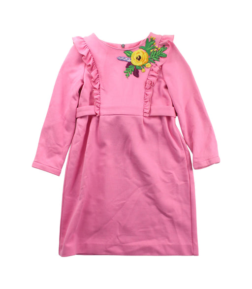 A Pink Long Sleeve Dresses from Gucci in size 5T for girl. (Front View)