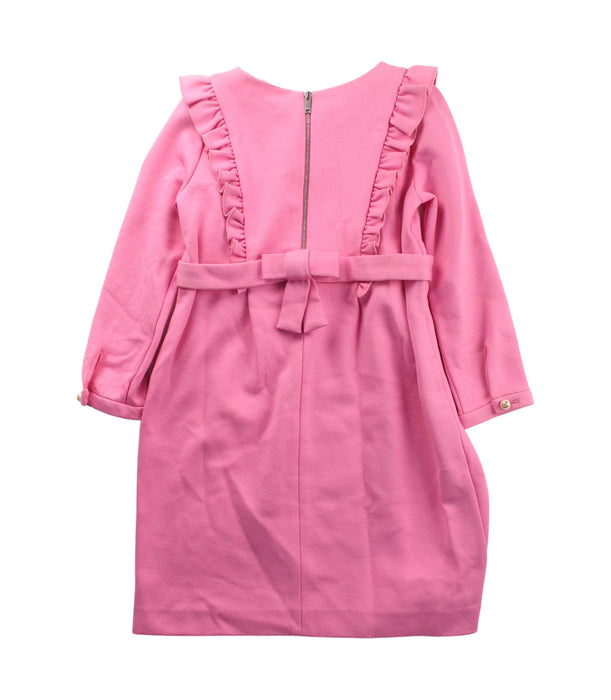 A Pink Long Sleeve Dresses from Gucci in size 5T for girl. (Back View)