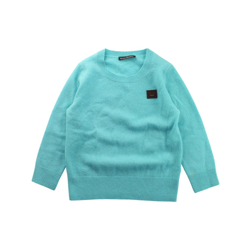 A Green Knit Sweaters from Acne Studios in size 4T for boy. (Front View)