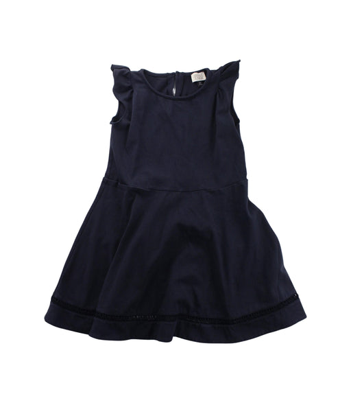 A Blue Short Sleeve Dresses from Armani in size 6T for girl. (Front View)