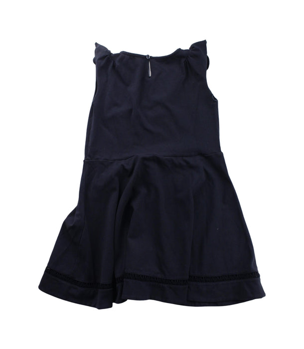 A Blue Short Sleeve Dresses from Armani in size 6T for girl. (Back View)
