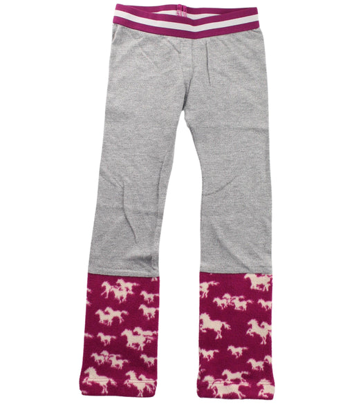 A Grey Leggings from Hatley in size 5T for girl. (Front View)