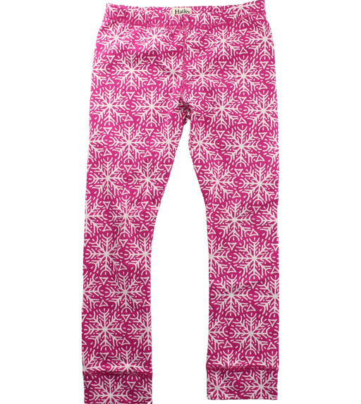A Pink Leggings from Hatley in size 5T for girl. (Front View)