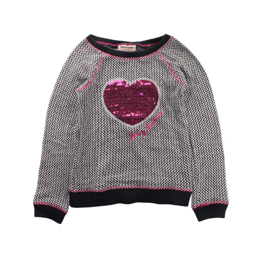 A Black Crewneck Sweatshirts from Juicy Couture in size 5T for girl. (Front View)