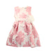 A Pink Sleeveless Dresses from Joe-Ella in size 5T for girl. (Front View)